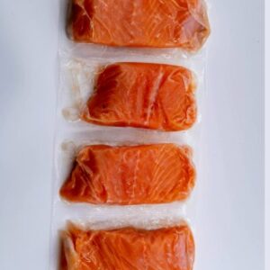 Fresh skinless salmon chilled 4x125g